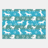 Jeden Anlaß Pferde und Hufeisen Geschenkpapier Set (Vorderseite 2)