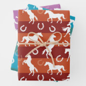 Jeden Anlaß Pferde und Hufeisen Geschenkpapier Set (Beispiel)