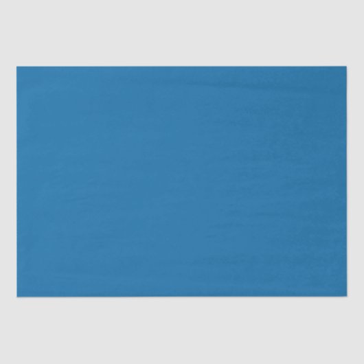 Jeden Anlaß Rich Blue Solid Color #0869a6 Seidenpapier (Vorderseite)