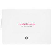 Jeden Anlaß rosa Rosa, fügen Sie Ihr Foto, Text (Rückseite Horizontal)