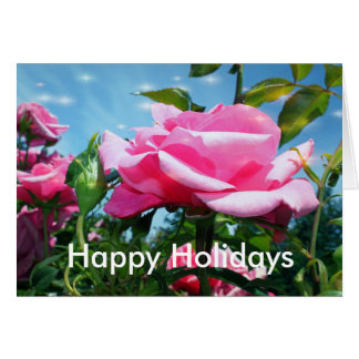 Jeden Anlaß rosa Rosa, fügen Sie Ihr Foto, Text