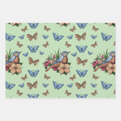 Jeden Anlaß Vögel und Blume Geschenkpapier Set (Vorderseite 3)