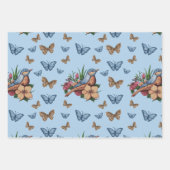 Jeden Anlaß Vögel und Blume Geschenkpapier Set (Vorderseite 2)