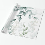 Jeden Anlaß Wrapping Grayed Jade Green Botanic Geschenkpapier<br><div class="desc">Schleifpapier | Grayed Jade Green Botanical - Variationen von Grayed Jade Green - gedämpfte Jade grünen Blätter - Frisch und einfach - aber köstlich elegant. Dies ist Teil einer von WhimsicalArtwork™ entworfenen,  koordinierten Sammlung von Hochzeitssuite und Baby Shower.</div>