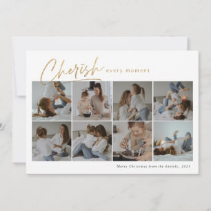 Jeden Augenblick eine moderne Collage aus Foto her Karte