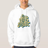 Jeden Augenblick genießen - Retro-Typografie-Desig Hoodie (Vorderseite)