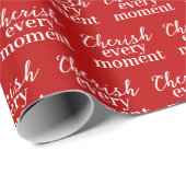 Jeden Augenblick herrichten Geschenkpapier (Rolleneckpunkt)