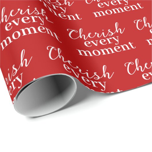 Jeden Augenblick herrichten Geschenkpapier (Rolleneckpunkt)