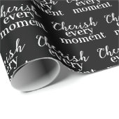 Jeden Augenblick herrichten Geschenkpapier (Rolleneckpunkt)