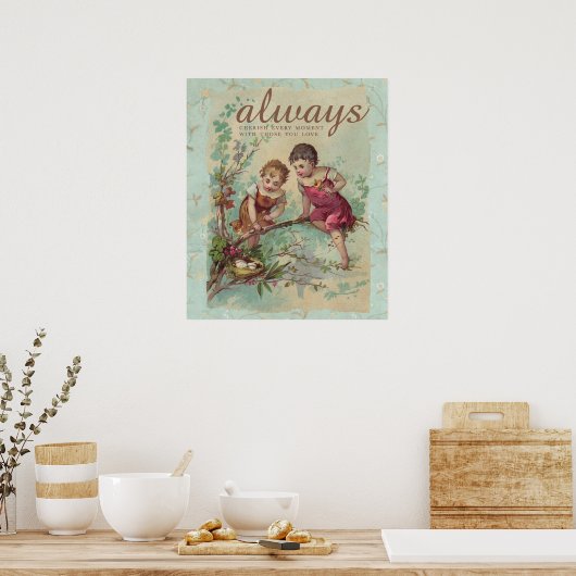 Jeden Augenblick herrichten Poster (Küche)