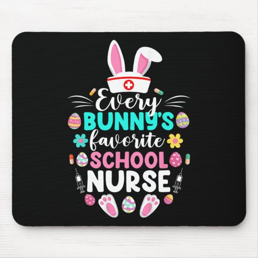 Jeden Bunny's Lieblings-Schulkur Kurse Funny Oster Mousepad (Vorne)