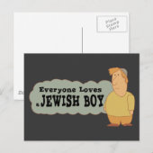 Jeden ein jüdischer Junge Postkarte (Vorne/Hinten)