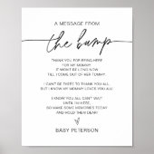 JEDEN eine Nachricht vom Bump-Zeichen Poster (Vorne)