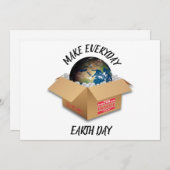 JEDEN ERDTAG MACHEN FEIERTAGSKARTE (Vorne/Hinten)