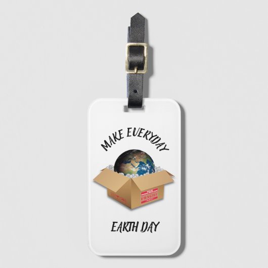 JEDEN ERDTAG MACHEN GEPÄCKANHÄNGER (Vorderseite Vertikal)