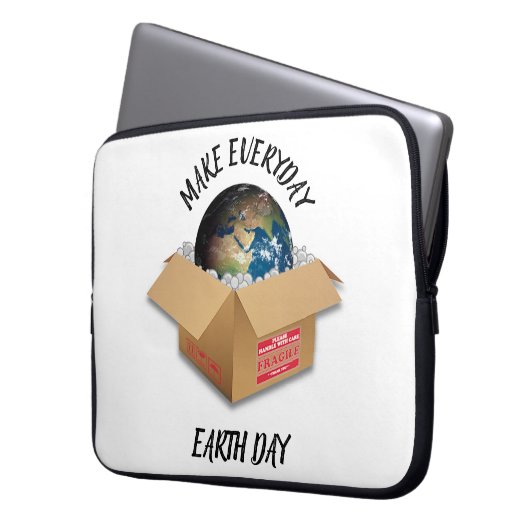 JEDEN ERDTAG MACHEN LAPTOPSCHUTZHÜLLE (Vorderseite Links)