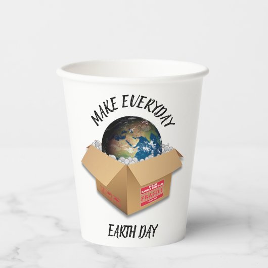 JEDEN ERDTAG MACHEN PAPPBECHER (Vorderseite)