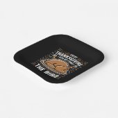 Jeden Erntedank gebe ich meiner Familie den Vogel Pappteller (Gewinkelt)