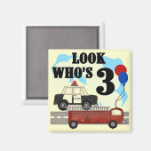 Jeden Heroes 3. Geburtstag Tshirts und Geschenke Magnet (Vorderseite/Rückseite)