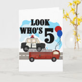 Jeden Heroes 5. Geburtstag Tshirts Karte (Gelbe Blume)