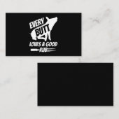 Jeden Hintern Liebe ein gutes Rub Funny Schweinefl Visitenkarte (Vorne/Hinten)