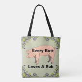 Jeden Hintern Liebe ein Rub Totbeutel Tasche (Rückseite)