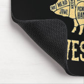 Jeden Hintern Lieben ein gutes Rub Funny Pig Fleis Mousepad (Ecke)