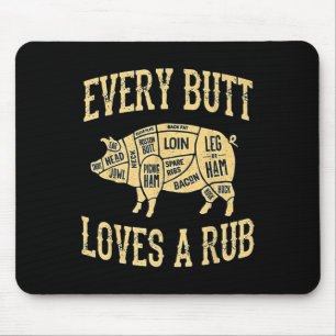 Jeden Hintern Lieben ein gutes Rub Funny Pig Fleis Mousepad