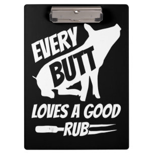 Jeden Hintern Lieben ein gutes Rub Funny Pig Schwe Klemmbrett