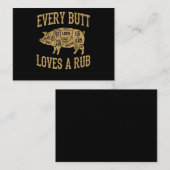 Jeden Hintern Lieben ein gutes Rub Funny Pig Schwe Visitenkarte (Vorne/Hinten)