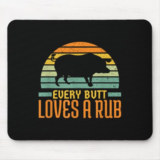 Jeden Hintern Lieben ein rauchfreies Fleisch Schwe Mousepad (Vorne)