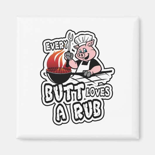 Jeden Hintern Lieben ein Rub Phantastisch Fleisch Magnet (Vorne)