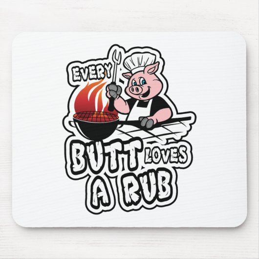 Jeden Hintern Lieben ein Rub Phantastisch Fleisch Mousepad (Vorne)