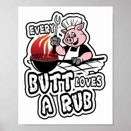 Jeden Hintern Lieben ein Rub Phantastisch Fleisch Poster (Vorne)