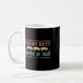 Jeden Hintern Lieben ein Rub Pitmaster Smoker Gril Kaffeetasse (Links)