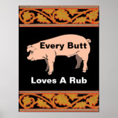Jeden Hintern Lieben ein Rub-Poster Poster (Vorne)