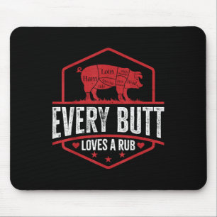 Jeden Hintern Lieben Rub Grilling Grillen Smoker G Mousepad