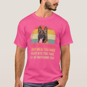 Jeden Imbiss, den man belgischer Hirtenhund Mama m T-Shirt