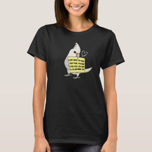 Jeden Imbiss essen oder bissig I Goffins Cockatoo T-Shirt