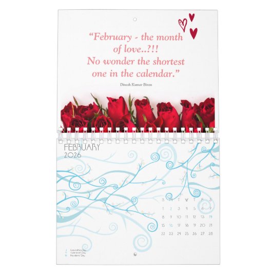 Jeden Moment genießen Kalender (Feb 2026)