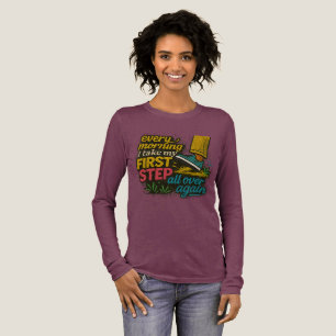 Jeden Morgen Erster Schritt - T-Shirt Tri-Blend Shirt