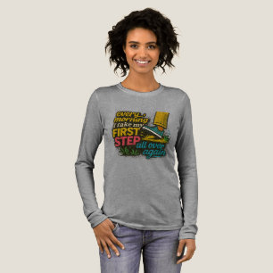 Jeden Morgen Erster Schritt - T-Shirt Tri-Blend Shirt