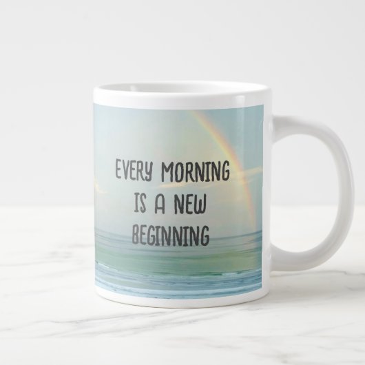 Jeden Morgen Jumbo-Tasse (Rechts)