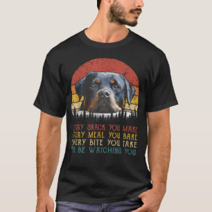 Jeden Snack, den du machst, Hund Rottie Mama Niedl T-Shirt