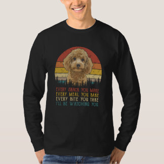 Jeden Snack, den du machst Pudel Hund T-Shirt