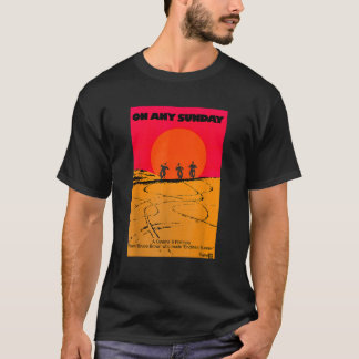 Jeden Sonntag ein klassisches Motorrad-Movie-Poste T-Shirt