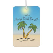 Jeden Strand, Palmen am Strand Autolufterfrischer (Vorderseite)