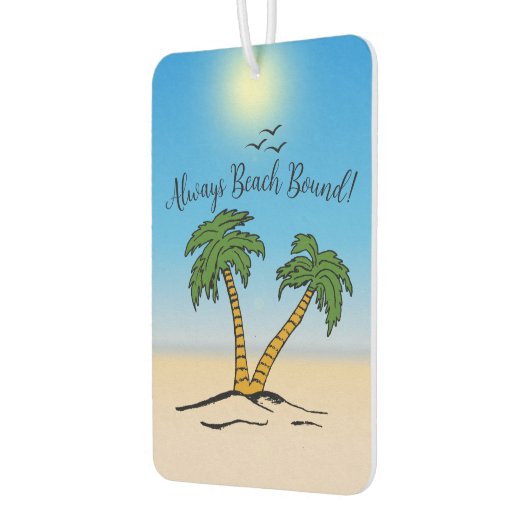 Jeden Strand, Palmen am Strand Autolufterfrischer (Links)