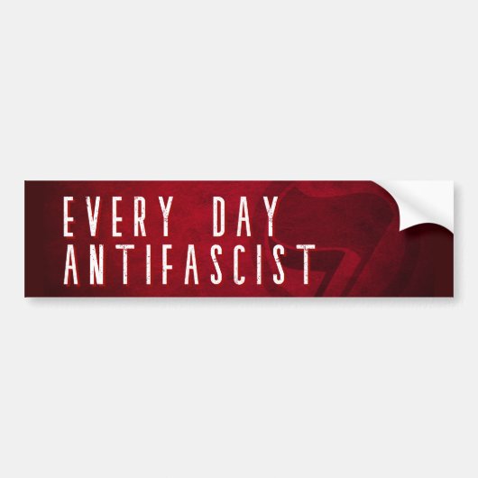 Jeden Tag Antifaschist Autoaufkleber (Vorne)