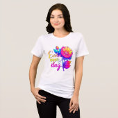 "Jeden Tag Bella+Leinwand Frauen-Triblend T Tri-Blend Shirt (Vorderseite voll)
